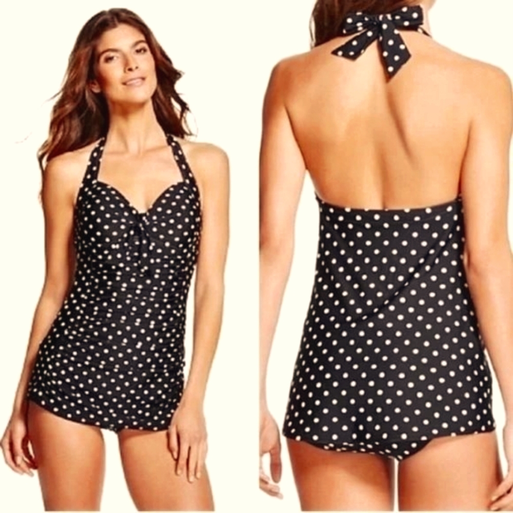 Merona Retro Halter Style Swimsuit